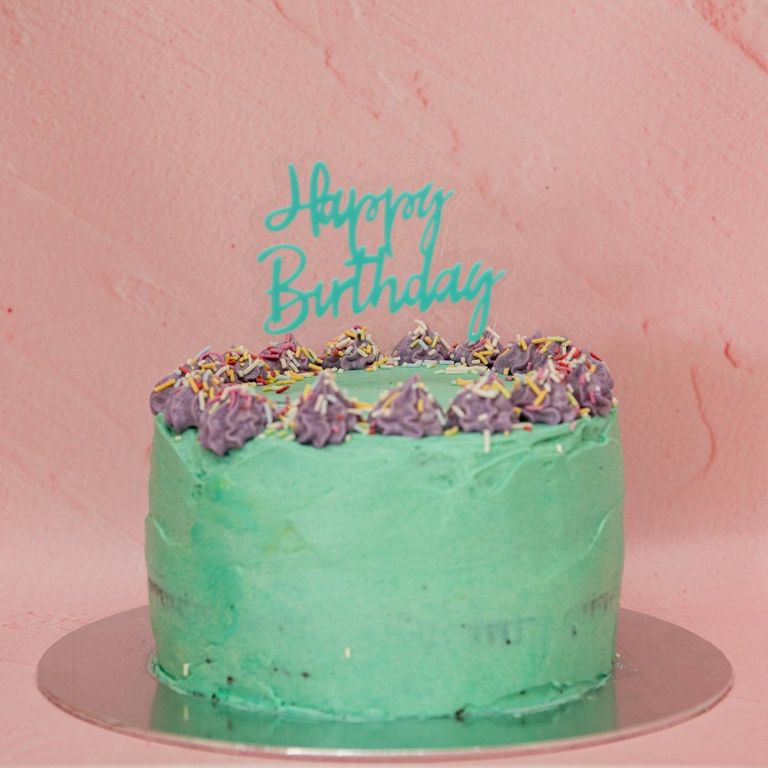 Oh It's Perfect - Vente Décoration pour cake/cupcake - Décor de gâteau « Happy Birthday » en acrylique superposé3
