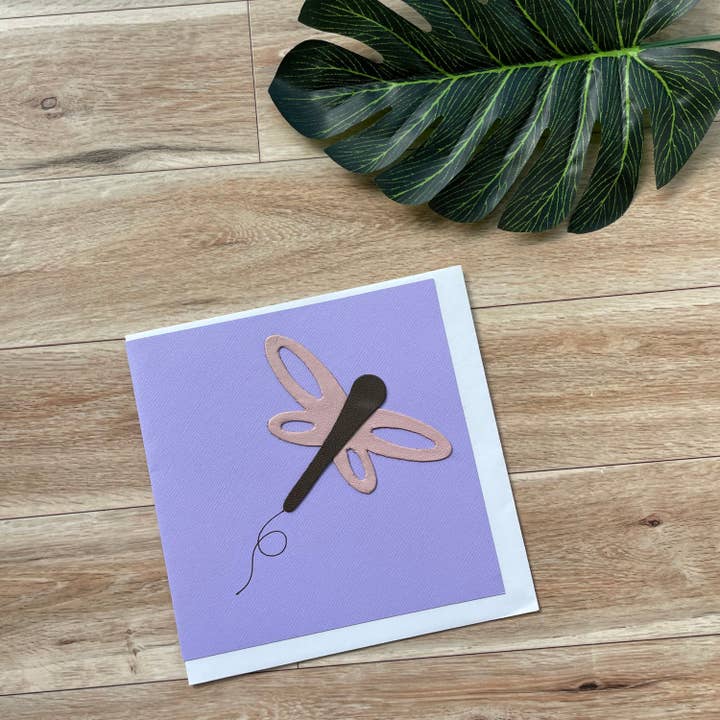 Dragonfly Art Card, Tom inuti, perfekt för alla tillfällen för wholesale av Mally Designs