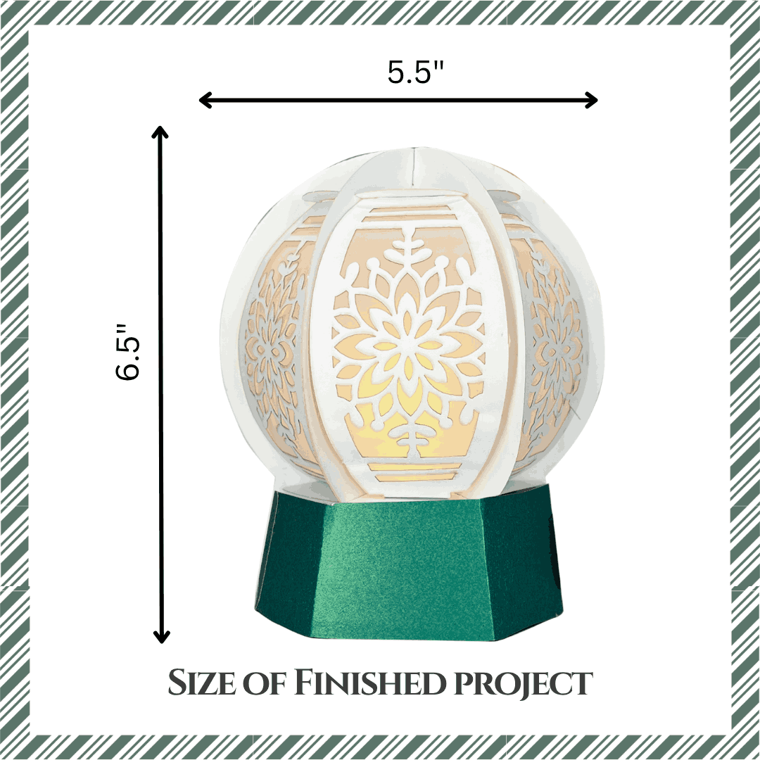 CrafTreat - Wholesale DIY craft kit - Craftreat DIY Paper Lanterns - Snowglobe2