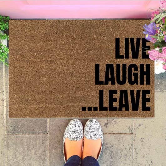 Walk All Over Me Doormats - Wholesale Door mat - Live Laugh...