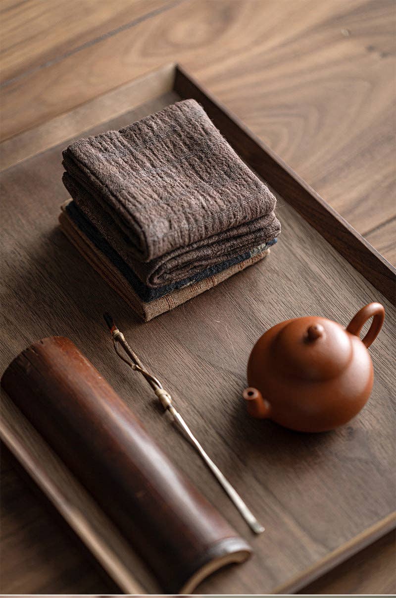 Gohobi （We cover U.S. import duties） - Vente Torchons - Gohobi Serviette de Thé Gongfu en Coton et Lin Teints à la Main22
