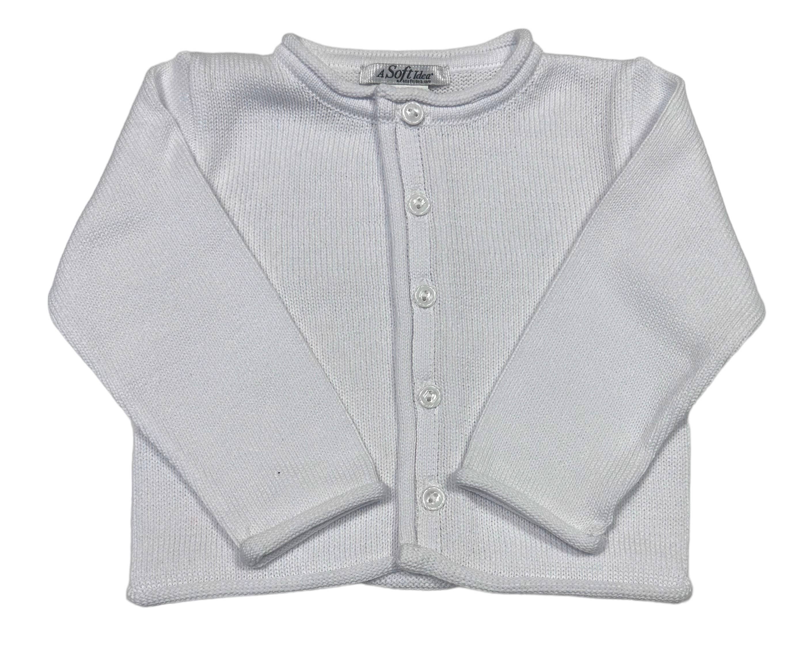A Soft Idea - Wholesale Cardigan - Baby - 2814 - Rolled Edge Button Front Cardigan9
