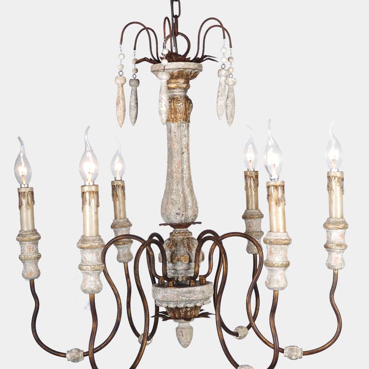 Luca 6-Light Chandelier for wholesale by Terracotta Designs