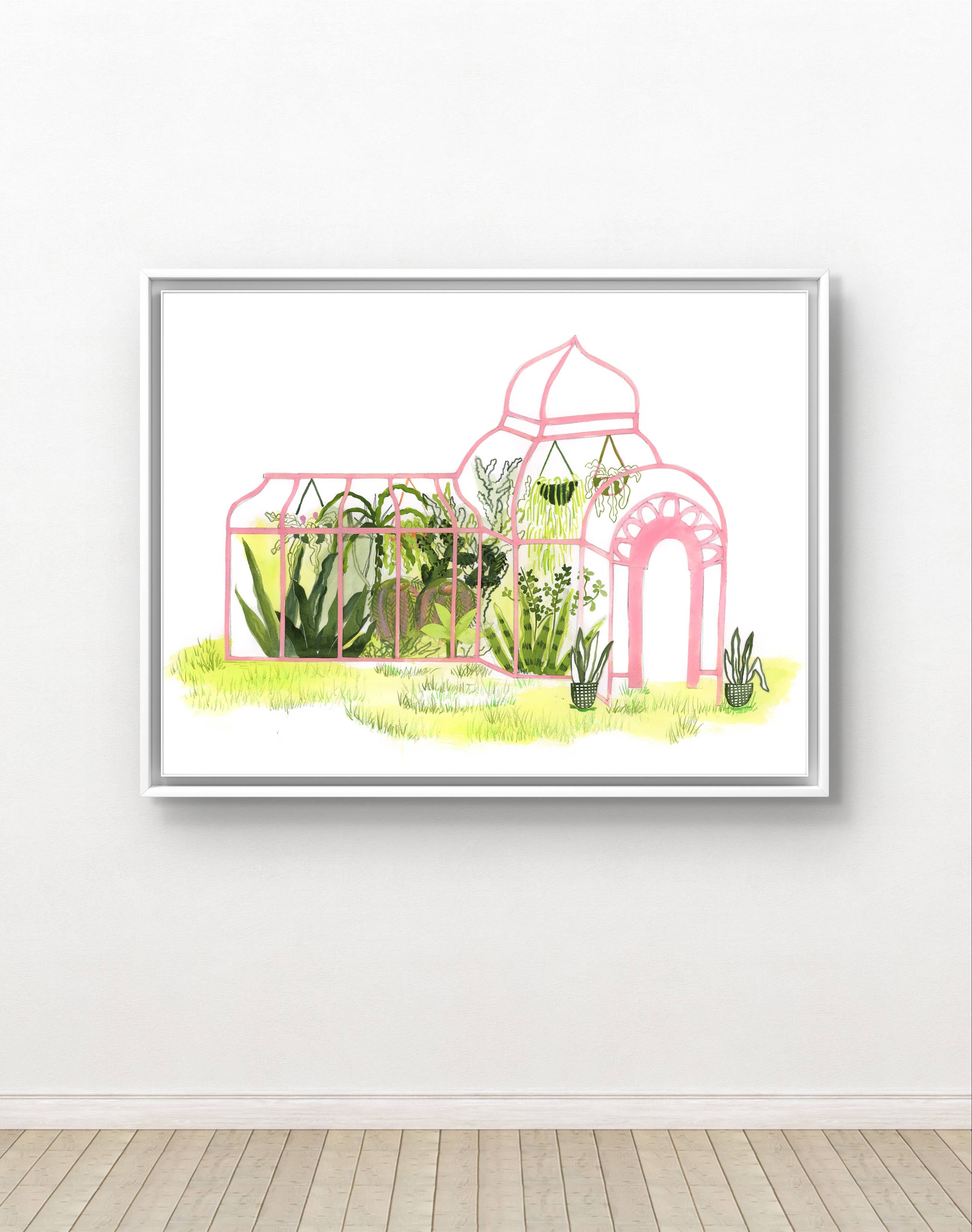 ApoorvaMittalDraws - Wholesale Art Print - Plant Oasis/Greenhouse Watercolour Art Print4