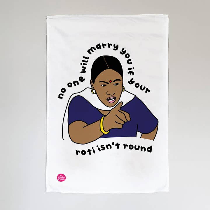 Ninguém Vai Casar com Tu Chá Toalha por atacado de The Playful Indian