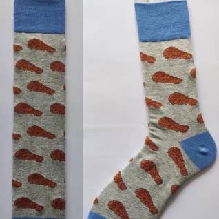 Chicken Leg Funny Socks for wholesale by Barrel Down South