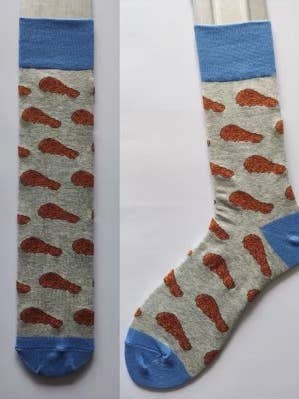 Barrel Down South - Wholesale Socks - Unisex - Chicken Leg Funny Socks0