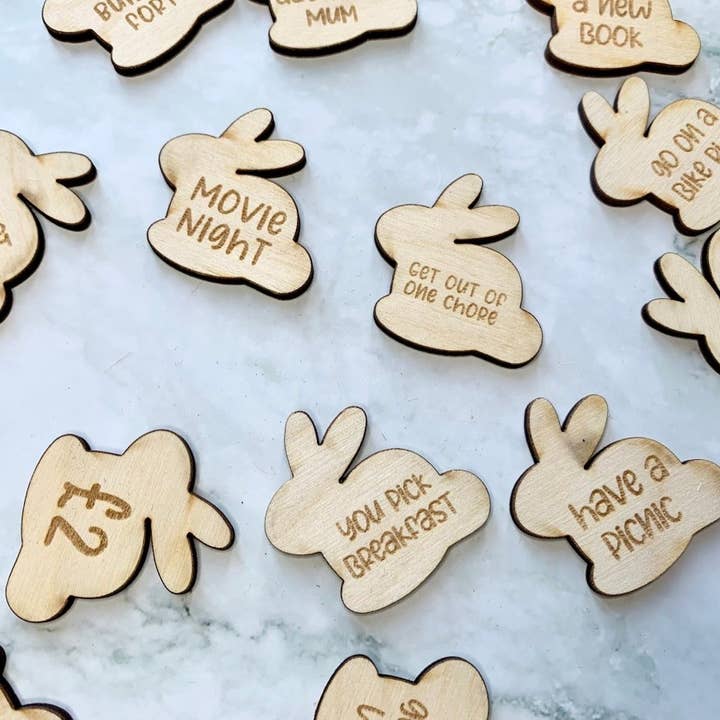 Fichas de Caça aos Ovos do Coelhinho da Páscoa por atacado de Resplendent Aurora