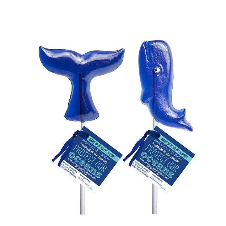 Melville Candy Company - Wholesale Lollipop - "Gulf of Maine Lobster Foundation" Whale & Whale Tail Lollipops1