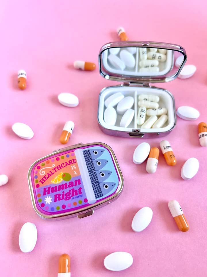 Sardine Pill Case for wholesale by The Peach Fuzz