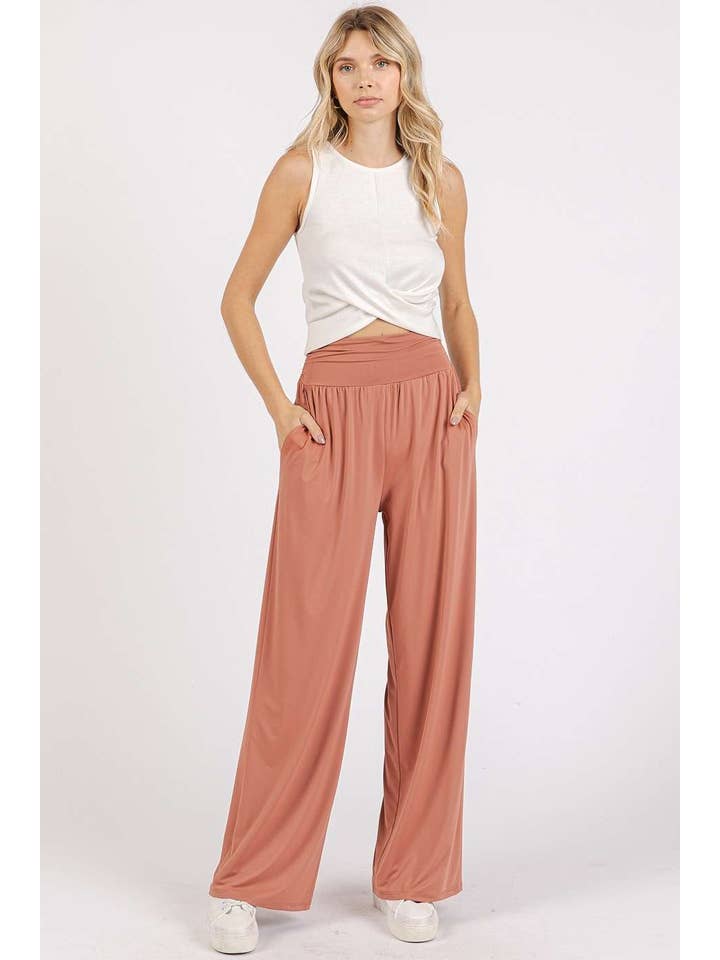 mittoshop - Wholesale Athletic pants – Women′s - YOGA AIR STRETCH BANDED WAIST STRAIGHT LEG PANTS6