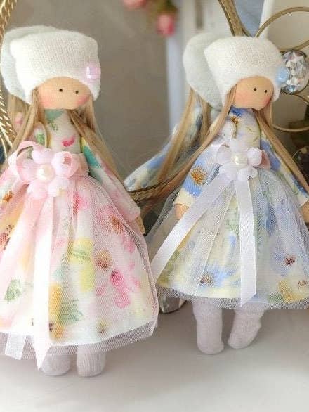 Handmade Miniature Cloth Fairy Rag Doll for wholesale by ChernikovaNataliya