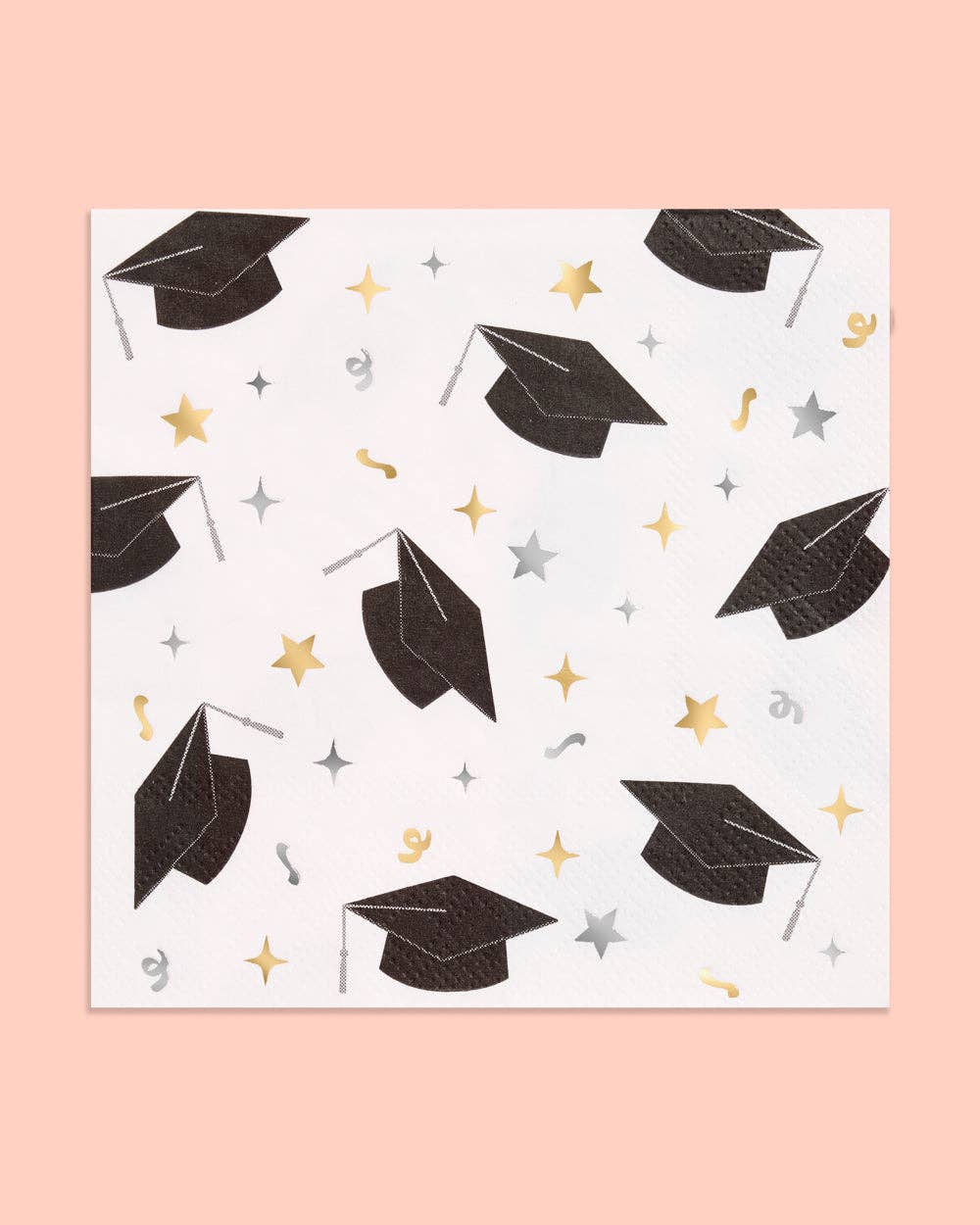 xo, Fetti - Vente Serviettes jetables - Serviettes Félicitations Diplômé, 50 serviettes en papier 3 plis pour la remise des diplômes 5x53