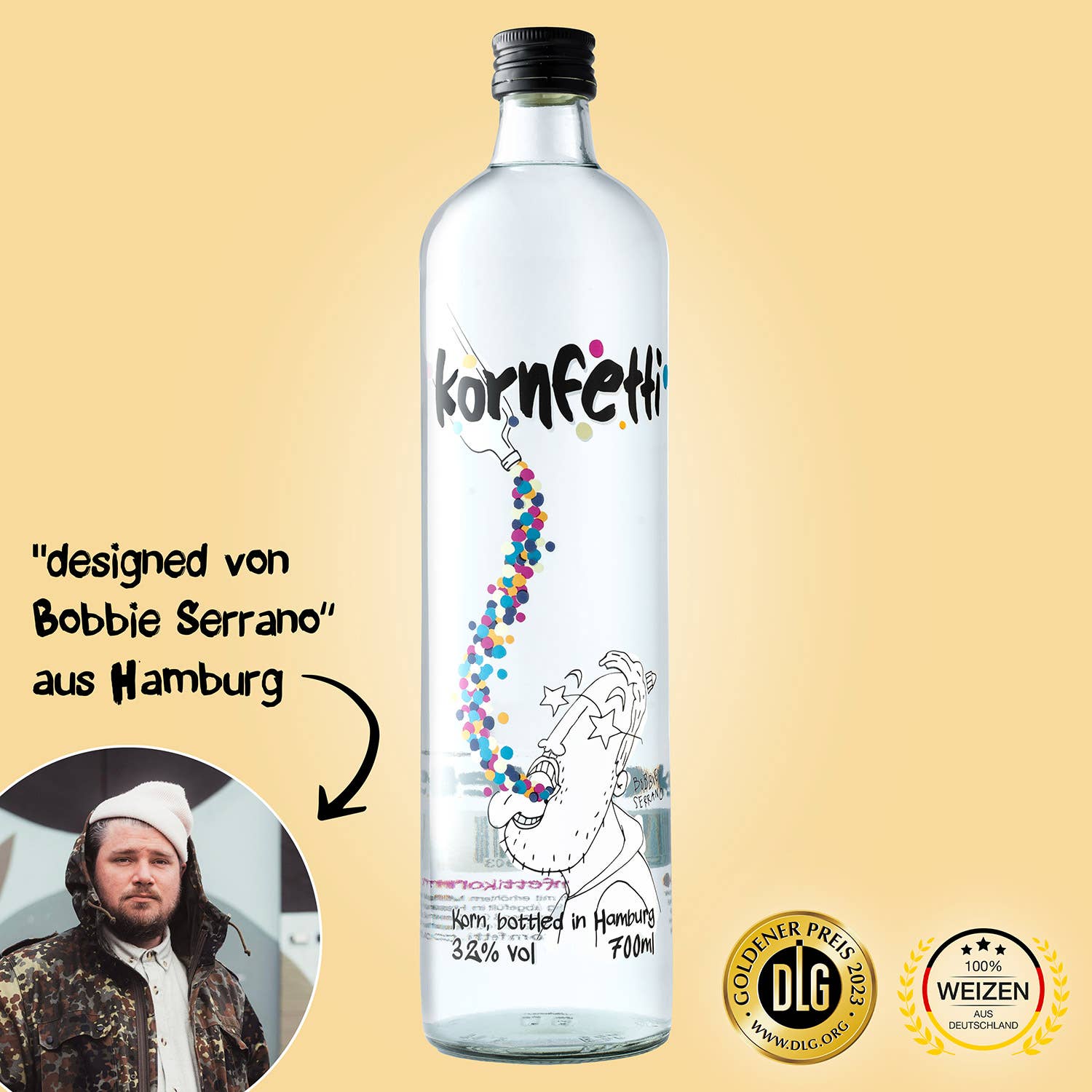 Kornfetti - Wholesale Vodka - Kornfetti 0.7 L (Mild Wheat Spirit)2