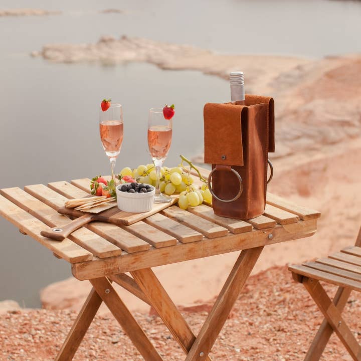 Londo - Wholesale Wine Tote - Londo Top Grain Leather Wine Bottle Holder and Carrier