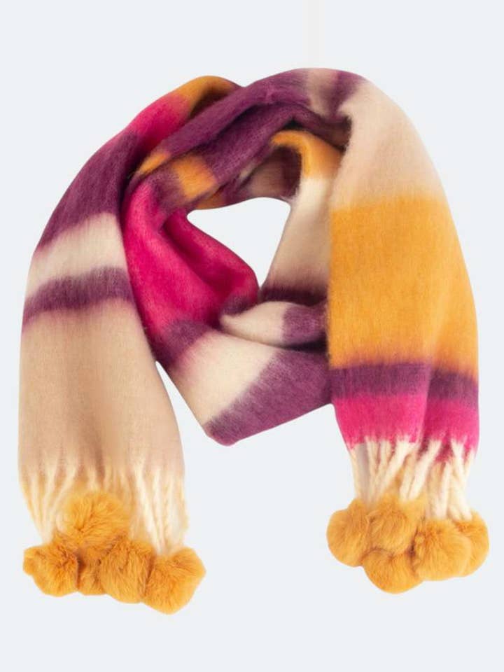 LILAC WOOL BLEND SCARF for wholesale by Kbas