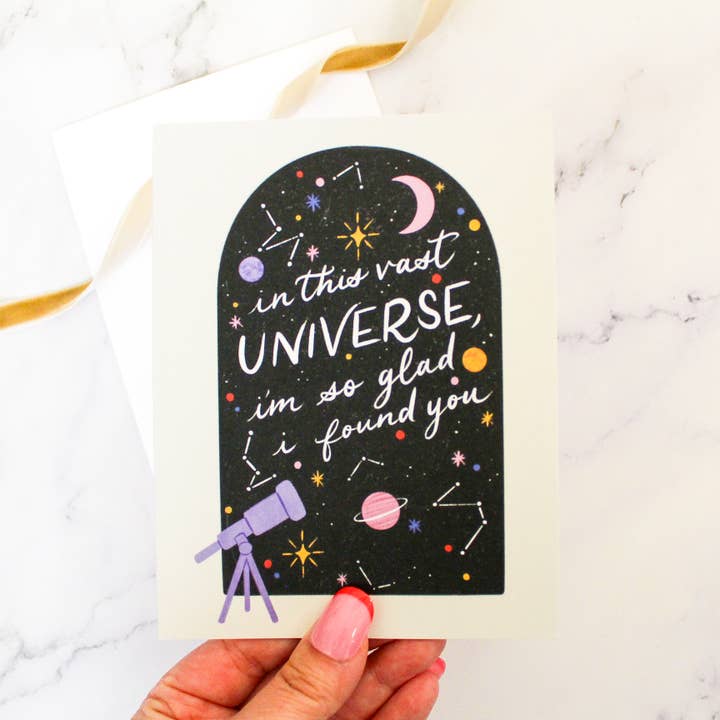 Julia Kestner Designs - Wholesale Valentine's Day Card - Vast Universe Card