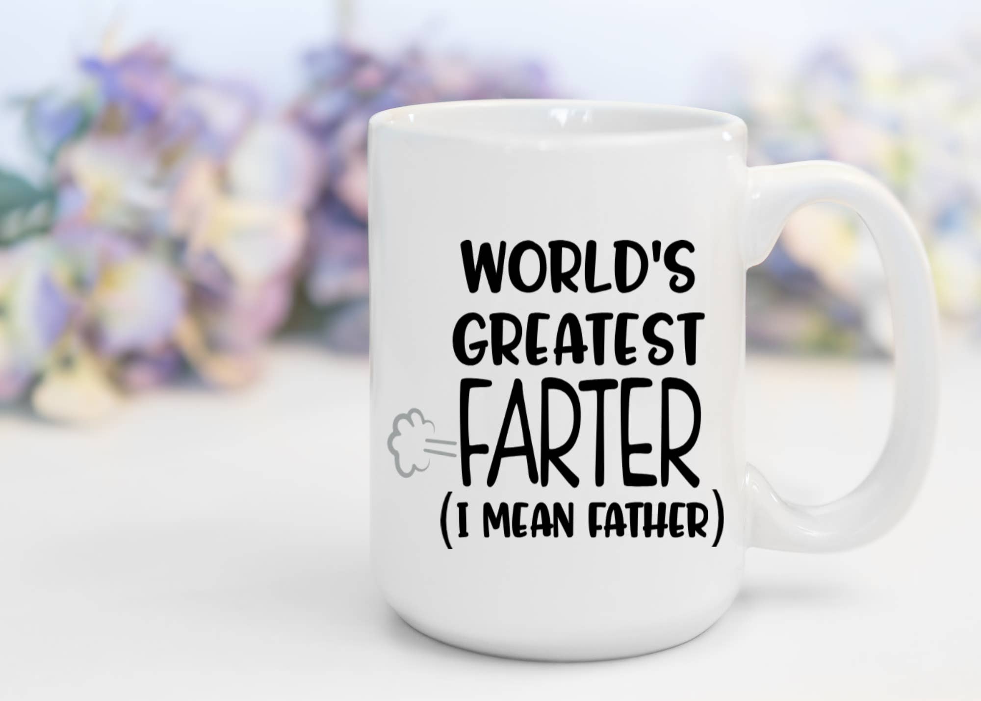 AromaSarapy - Wholesale Coffee Mug - World's Greatest Farter...I Mean Father | Funny, Sweary Mug