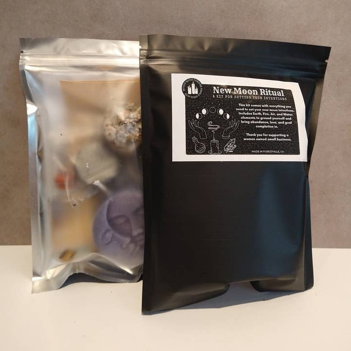 Muddy River Conjure - Wholesale Meditation Supplies - New Moon Ritual, Complete Spell Kit to Set Intentions1