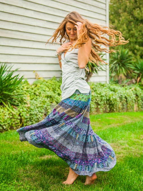 Blue Sky - Wholesale Skirt - Women's - DR157 Tiered Panel Skirt1