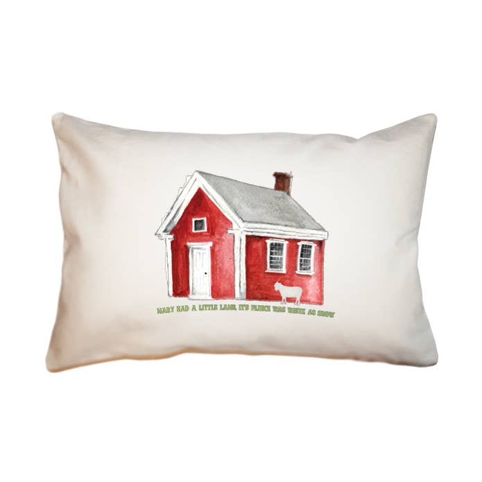 Mary had a little large rectangle pillow for wholesale by Tina Labadini Designs