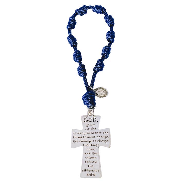 Knots of Grace - Wholesale Prayer Beads Necklace - Serenity Prayer Knotted Pocket Rosary13