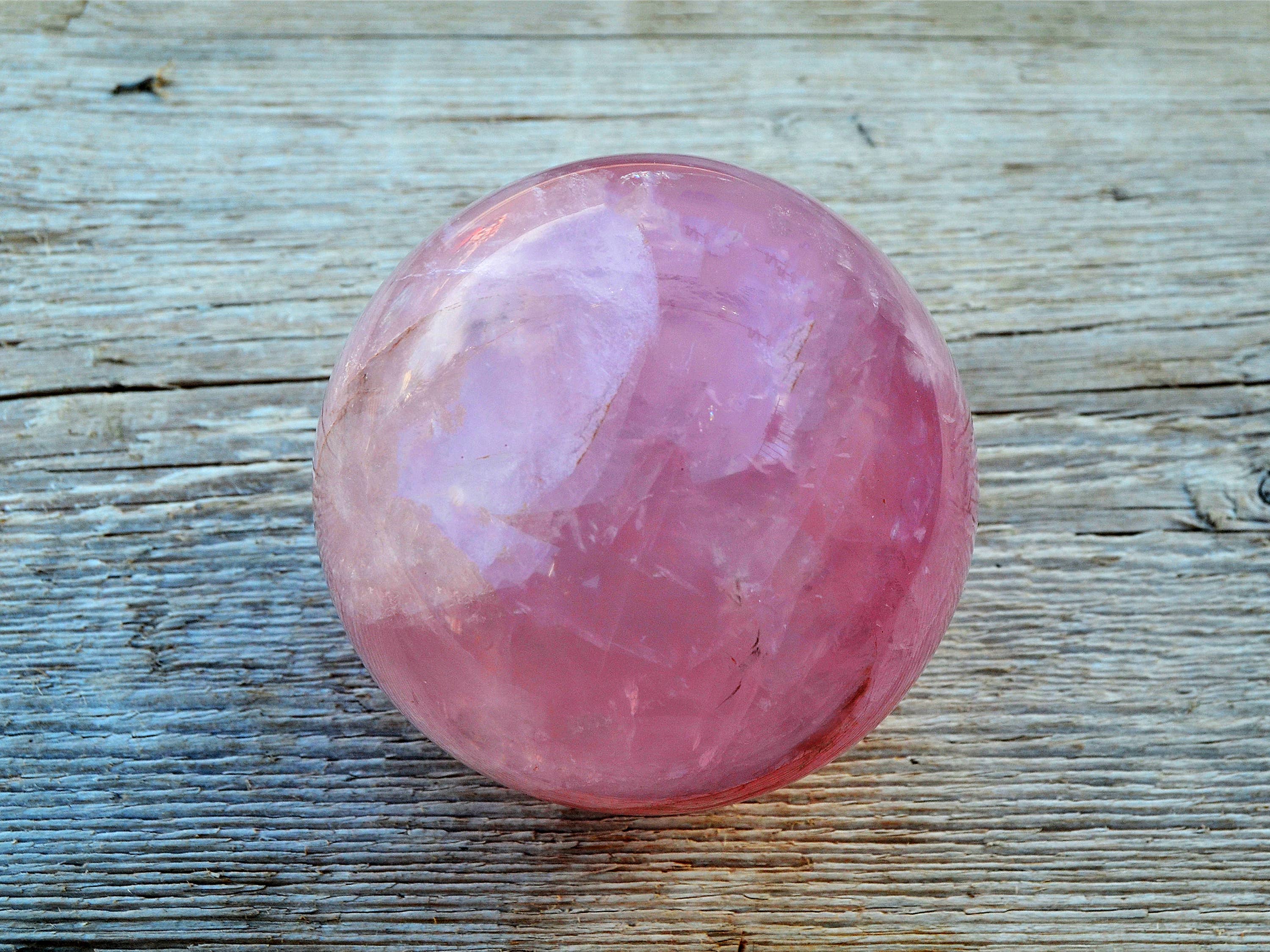 Kaia & Crystals - Wholesale Spiritual Stone/Crystal - XL Rose Quartz Sphere Crystal (70mm - 110mm)2
