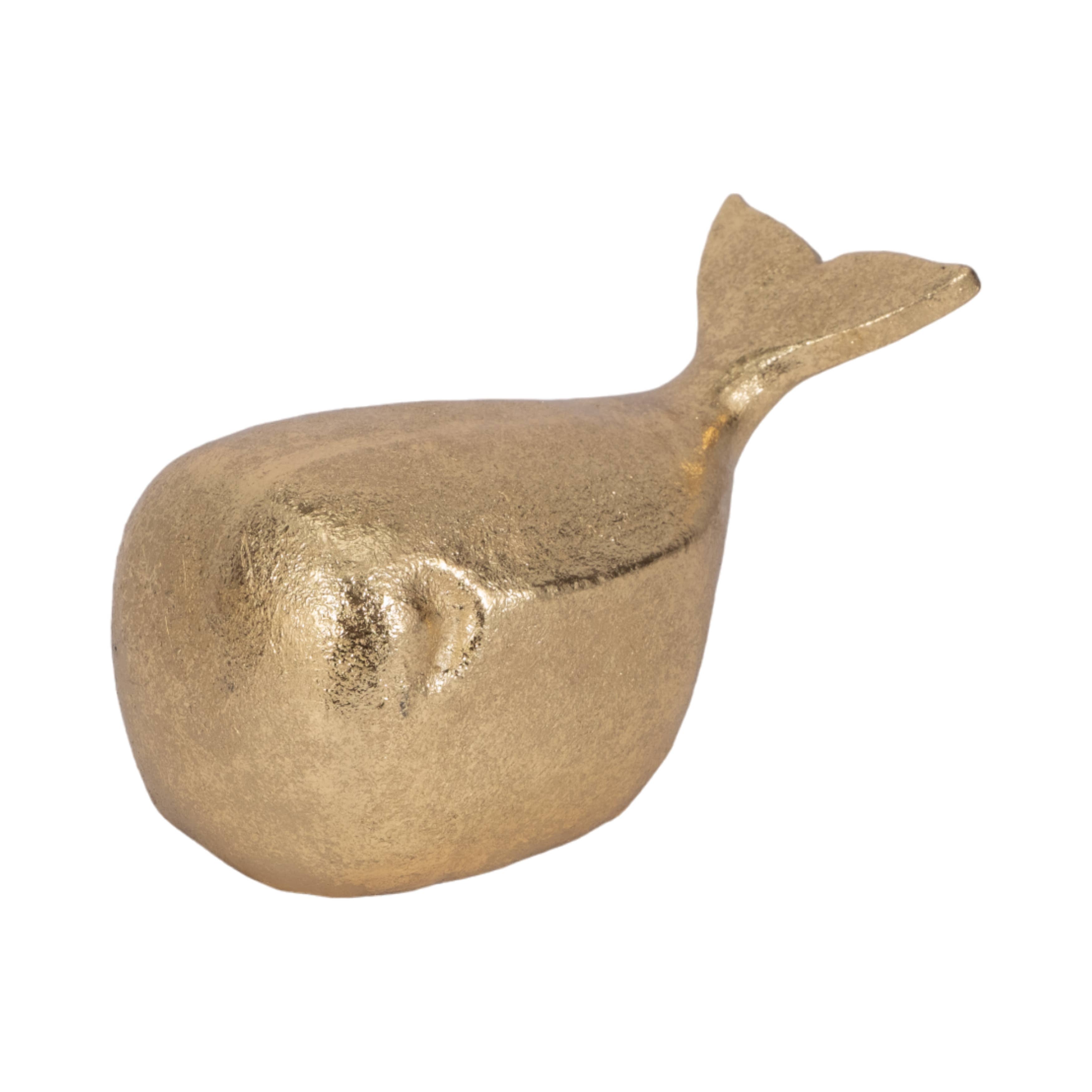 Sagebrook Home - Wholesale Decorative Figurine - Resin Coastal Whale Tabletop Figurine - Gold, 5 in.5