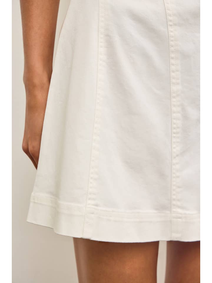 Mustard Seed - Wholesale Dress - Women's - DIAGONAL SEAM DENIM STRAP DRESS