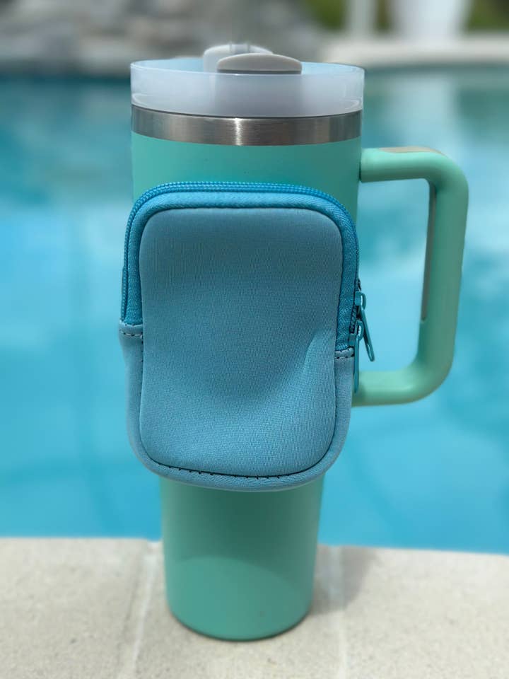 "The Billie" Cup Bag Blue for wholesale by Harris Girls & Co.