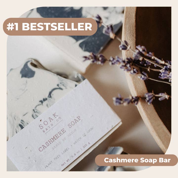 SOAK Bath Co - Vente Pains de savon - Savon en Barre au Cachemire - #1 Meilleure Vente - Fabriqué au Canada4