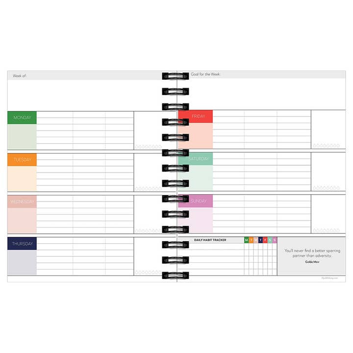 TF Publishing - Paper Goods – Engroshandel Kalender – Ugentlig månedlig Best Life Luxe Udateret planlægger3