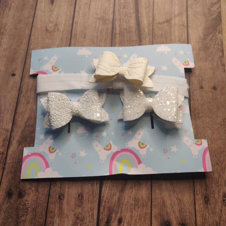 witte verwisselbare hoofdbandset voor wholesale door 3d beauty brand