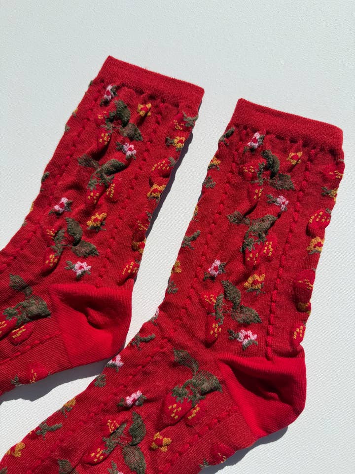 Billy Bamboo - Wholesale Socks - Women's - STRAWBERRIES SOCKS19