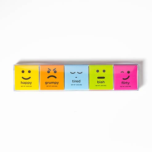 10-pc Moodibars® Squares Gift Pack:Happy,Grumpy,Tired. for wholesale by Astor Chocolate Corp.