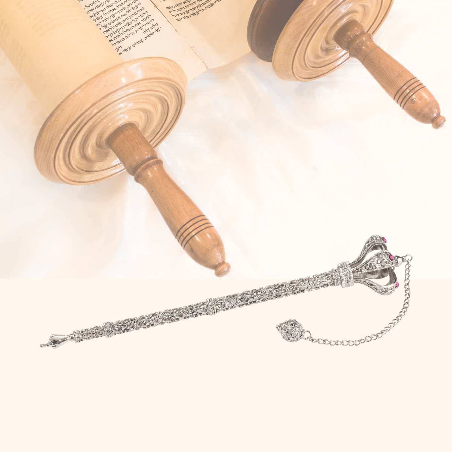 Sølv Torah-peg | Yad | Sølv Yad | Judaica for engroshandel på Faire1