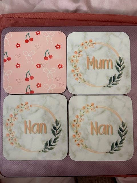 sublimated coaster for wholesale by Megan Louise Creations