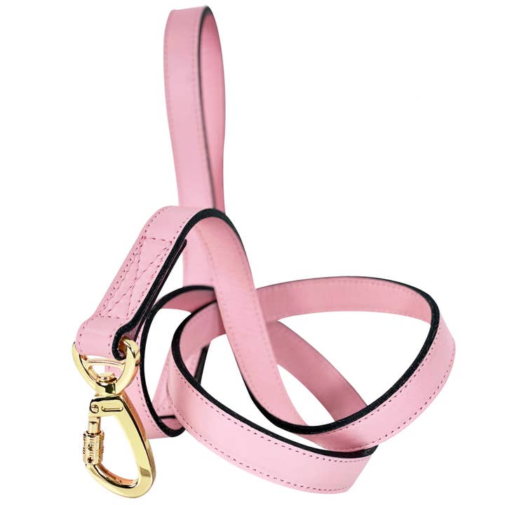 Dynasty Dog Leash in Sweet Pink & Gold for wholesale by Hartman & Rose