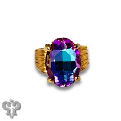 Pink Panache Brands - Wholesale Cocktail/Statement Ring - Oval rhinestone ring8