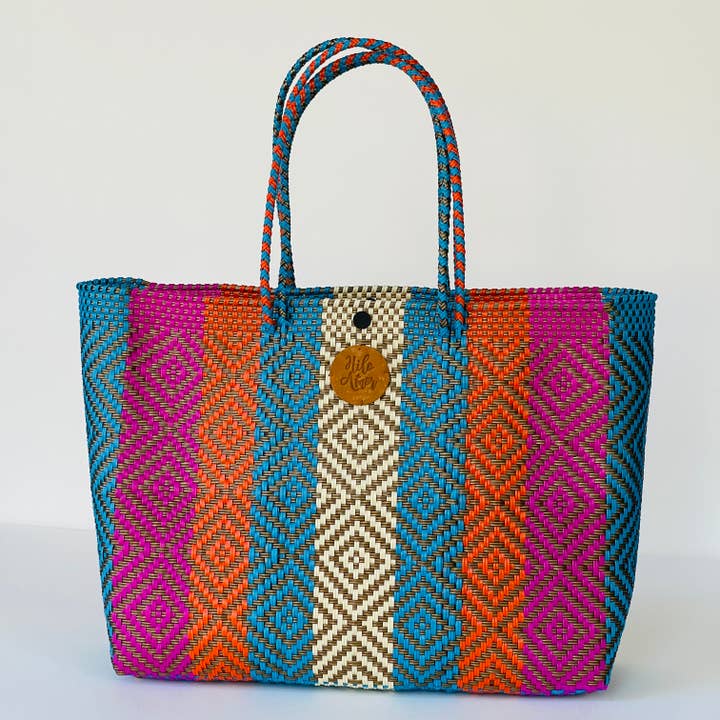 Hilo de Amor LLC - Vente Tote bag – femme - Lot de 8 sacs fourre-tout tissés à la main d'Oaxaca17
