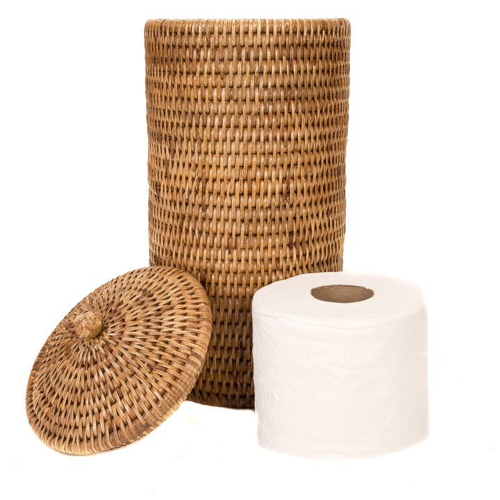 Artifacts Trading Company – wholesale Toilet paper holder – Artifacts Rattan™ Double Toilet Roll Holder