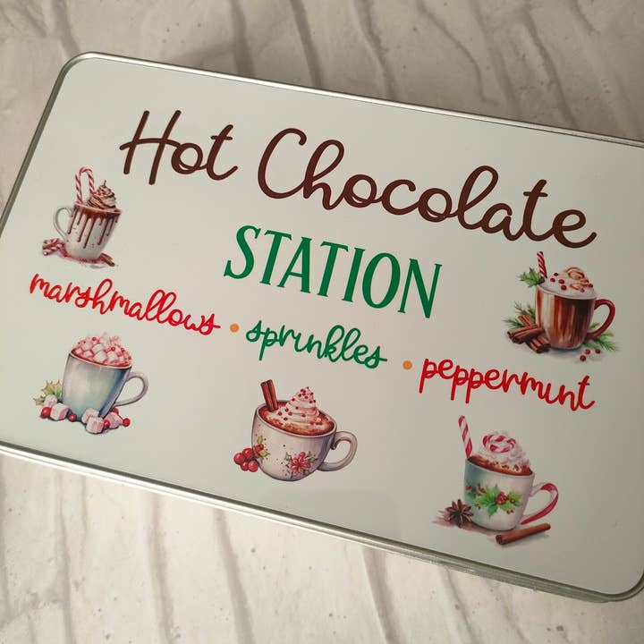 Hot chocolate gift tin for wholesale by Bluesky's Creation