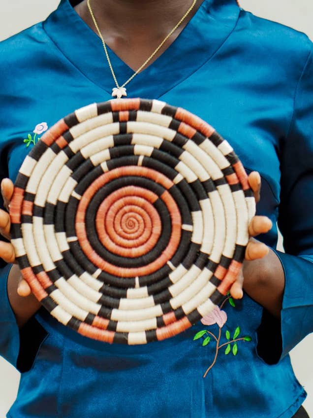 Betty Woven Trivet Flat Basket - Natural - Fair Trade for wholesale by Hands Producing Hope