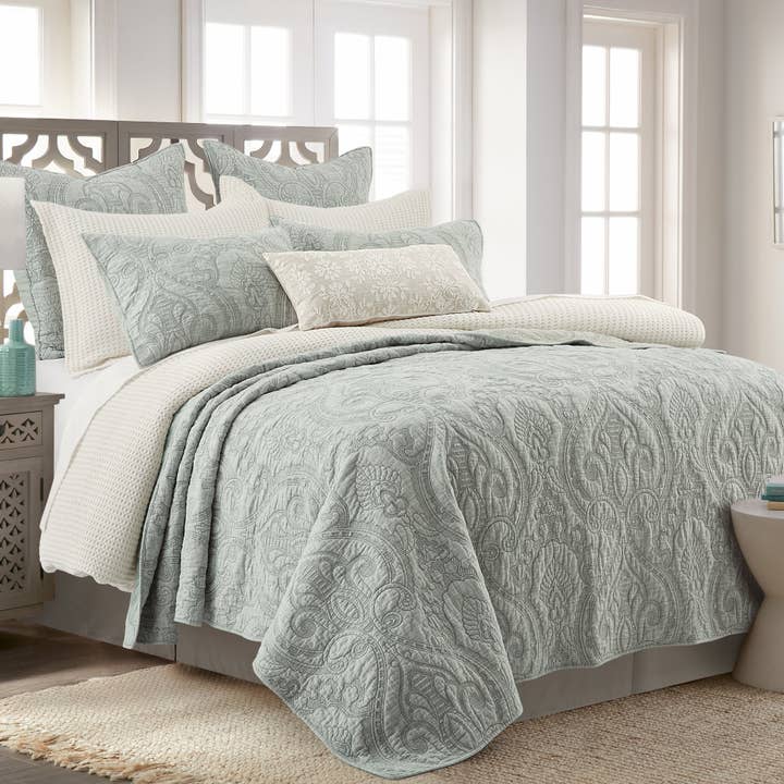 Helena Sage Quilt Set for wholesale by Levtex Home