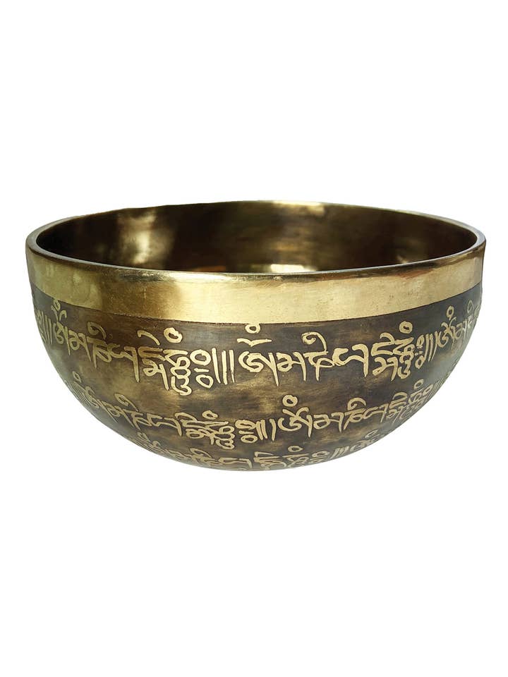Gravado Om Mantra Cantando Bowl por atacado de Yak & Yeti
