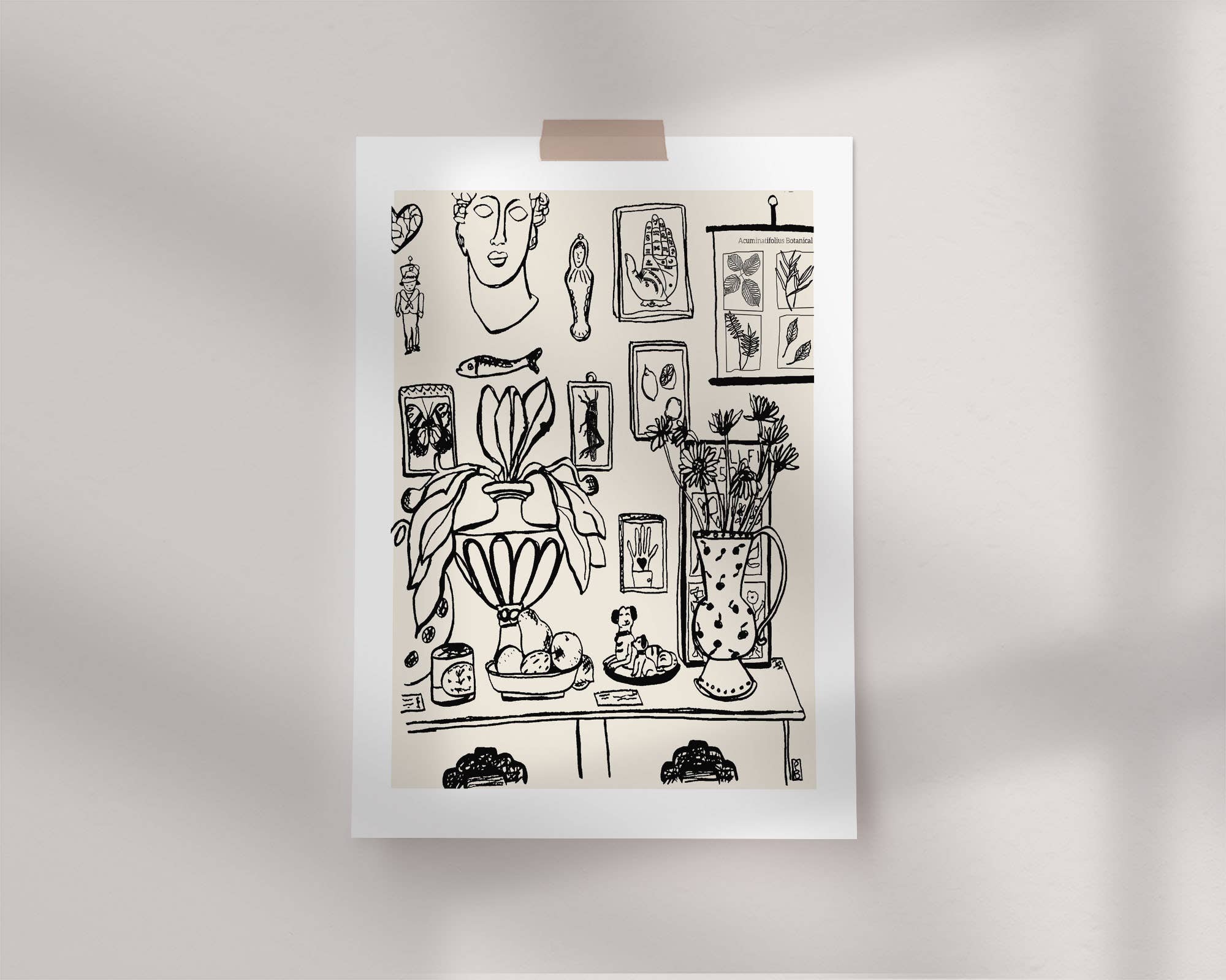 Pascale Berkowitz Studio Art - Wholesale Art Print - "Wall of Oddities" Giclée Fine Art Print1