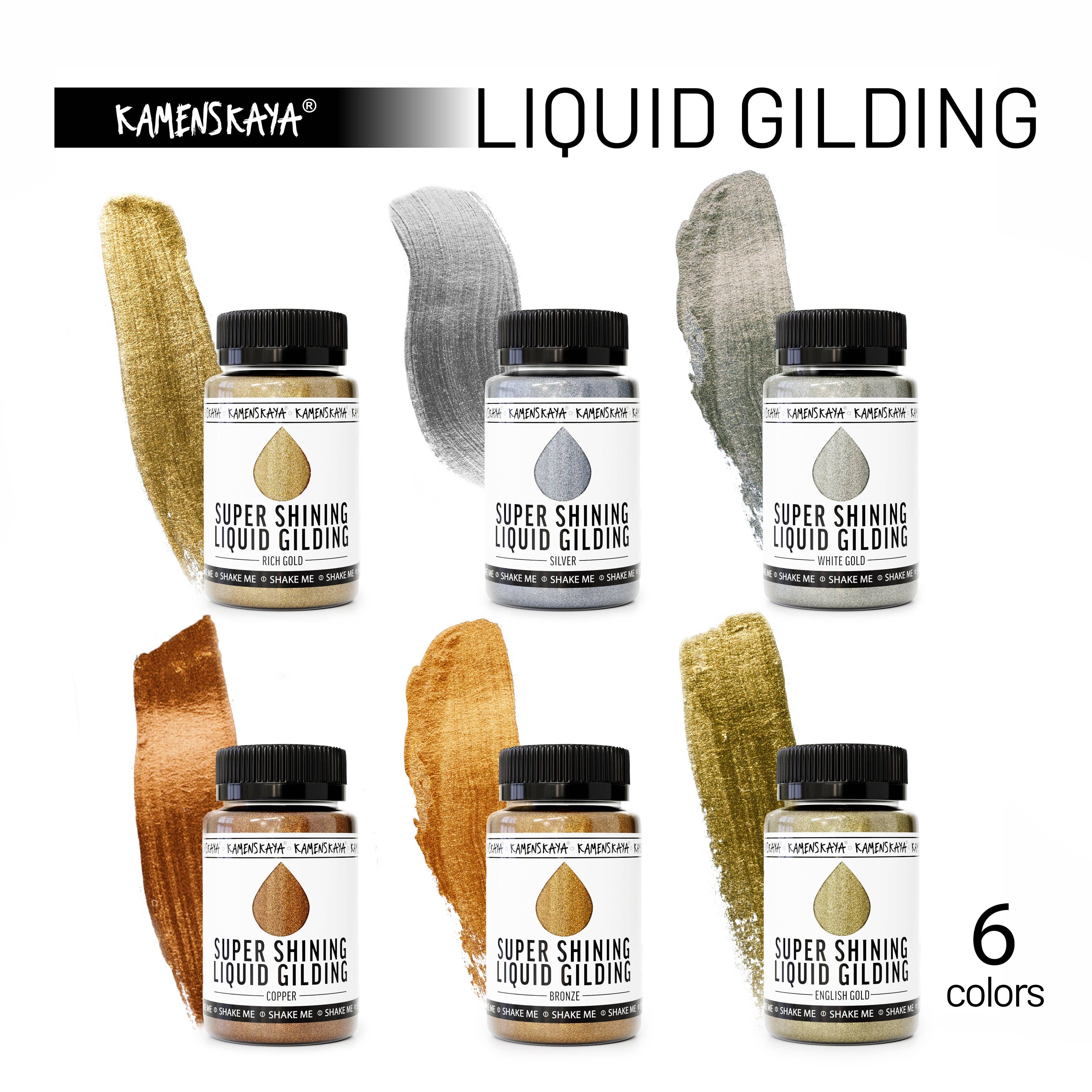 KAMENSKAYA - Wholesale Craft Supplies - Liquid gilding 'Rich gold' (100 ml)1