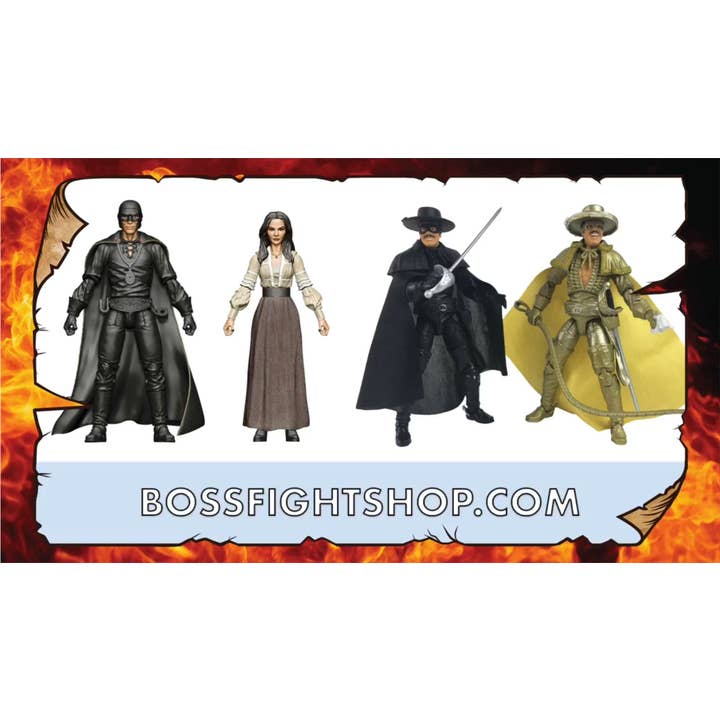 Boss Fight Studio Llc - Wholesale Figurine Toy - Kids - Hero H.A.C.K.S. Zorro Action Figure: The Gay Blade Collectors 2-pack Edition