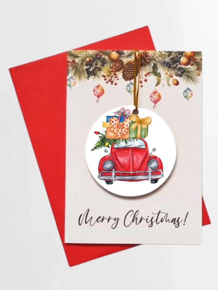 Christmas Beetle & Presents + DETACHABLE BAUBLE for wholesale by Homemade Hollydays Wholesale