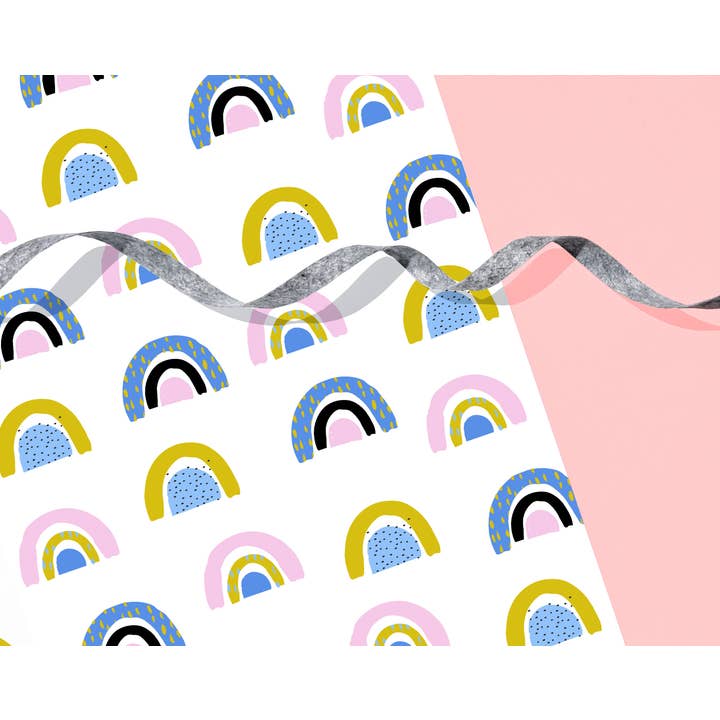 Mønstret Rainbow Indpakning Papir Sheet for engroshandel hos Hooray All Day